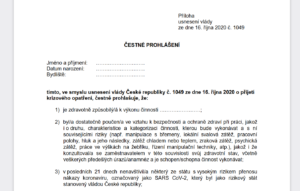 Lékařské prohlídky v době nouzového stavu – podzim 2020 Lékařské prohlídky v době nouzového stavu – podzim 2020