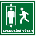 Bezpečnostní značení Příklad označení evakuačního výtahu