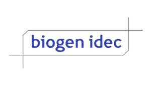 Obrázek ukazuje logo firmy Biogen idec