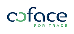 Obrázek ukazuje logo firmy Coface for Trade