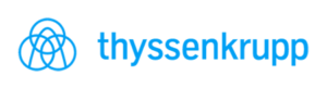 Obrázek ukazuje logo Thyssenkrupp